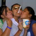 Enjoying ice cream